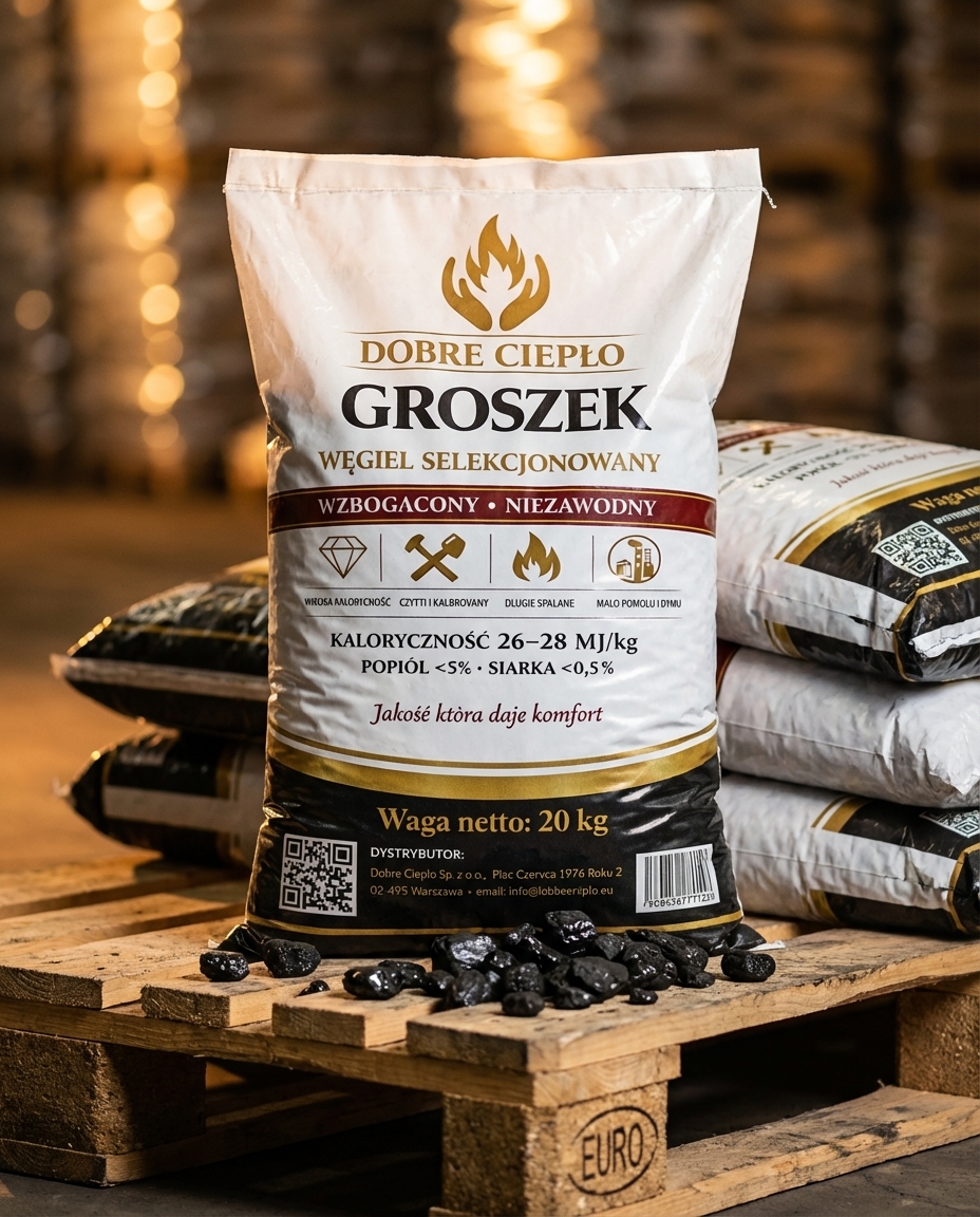 Groszek Dobre Ciepło — worek 20 kg na Europalecie